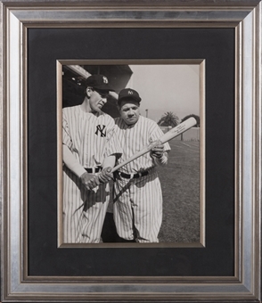 1941 Babe Ruth and Gary Cooper "Pride of The Yankees" 11x14 Vintage Type I Photograph by Hal McAlpin (PSA/DNA)